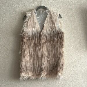 Faux fur vest